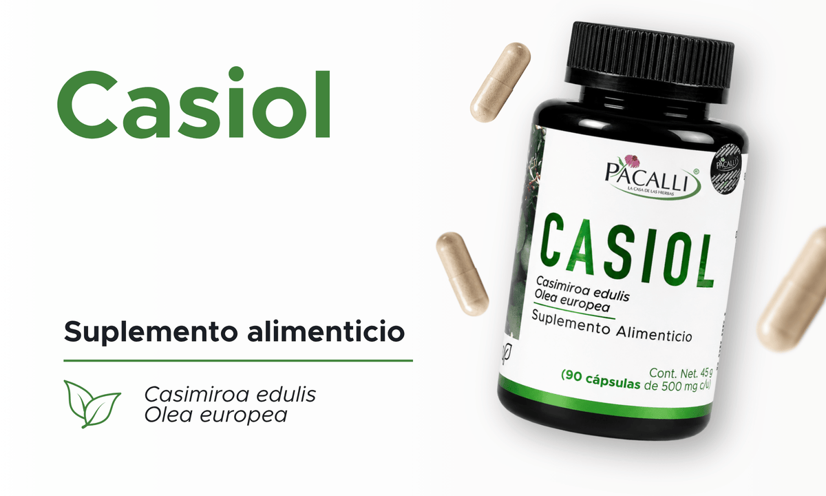 Casiol | Zapote Blanco y Olivo en extracto seco | 500 mg · 90 caps
