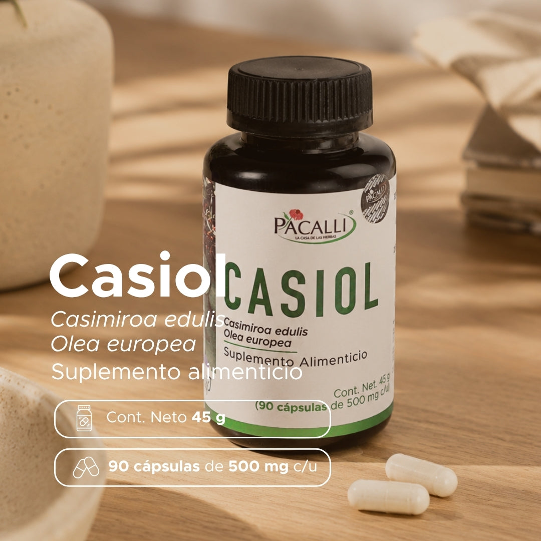 Casiol | Zapote Blanco y Olivo en extracto seco | 500 mg · 90 caps