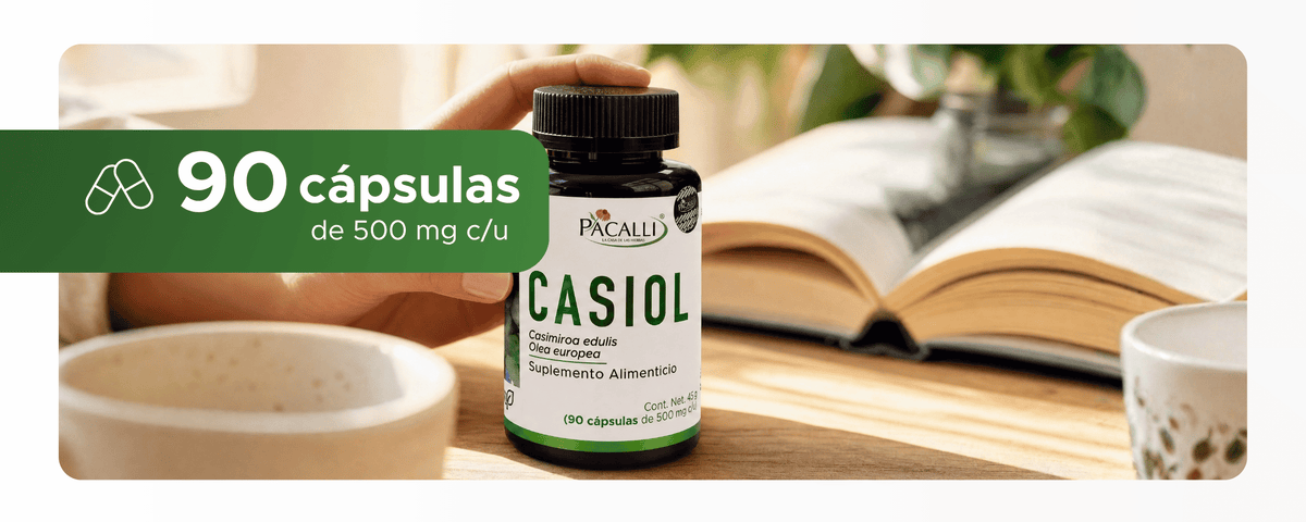 Casiol | Zapote Blanco y Olivo en extracto seco | 500 mg · 90 caps