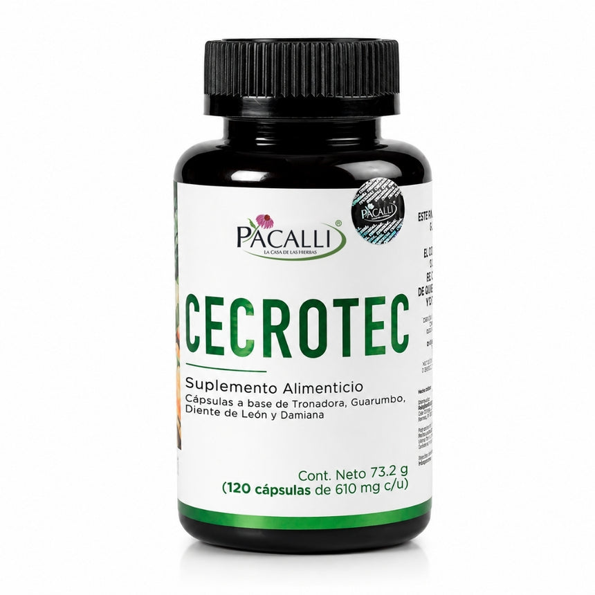 Cecrotec | Tronadora, Guarumbo, Diente de León y Damiana · 120 caps