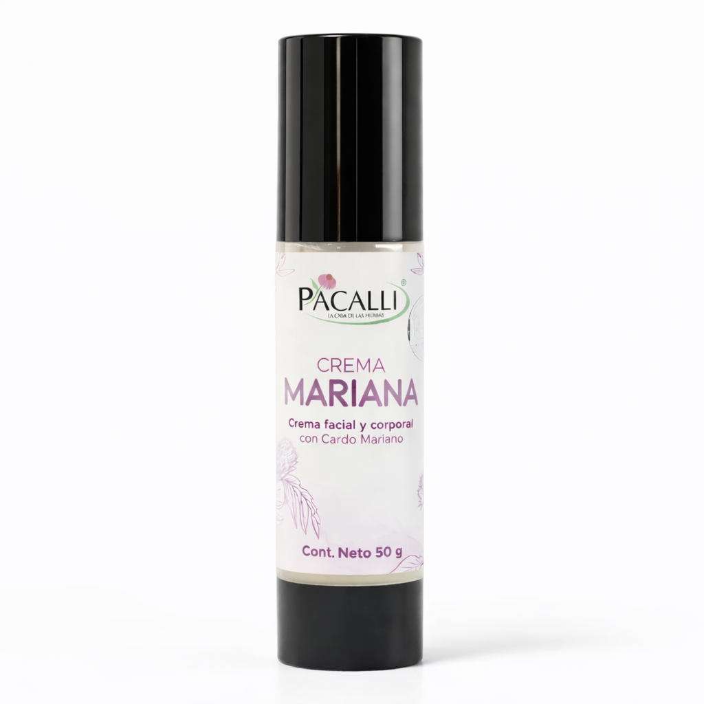 Crema Mariana PACALLI · Crema Facial y Corporal Con Cardo Mariano · 50 g
