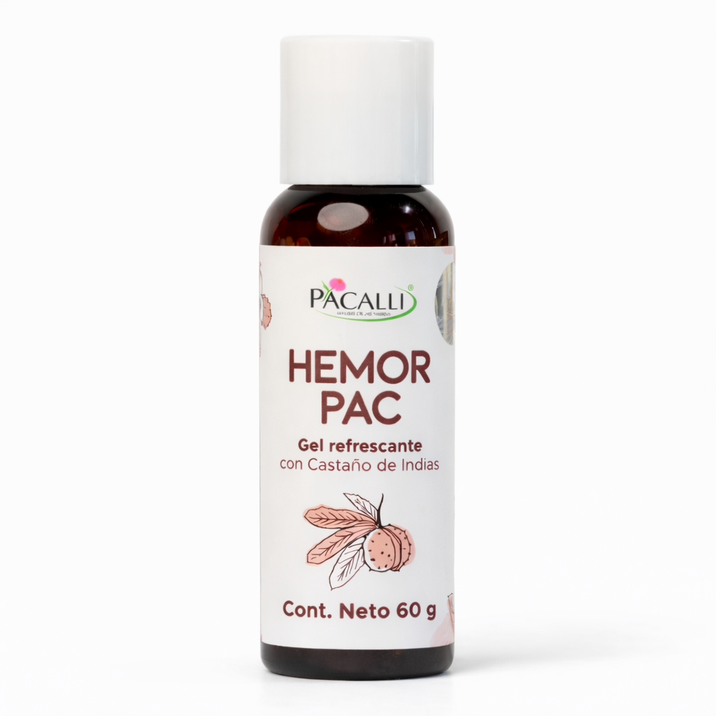 Hemorpac PACALLI · Gel Refrescante con Hamamelis, Castaño de Indias, Gotu Kola y Caléndula · 60 g