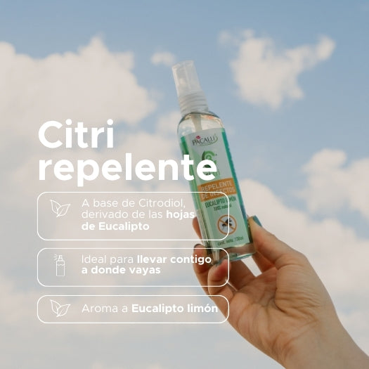 Ci-Tri Repelente de Insectos PACALLI · Con Citrodiol · 130 ml
