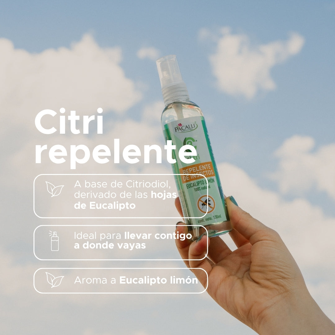 Ci-Tri Repelente de Insectos PACALLI · Con Citriodiol · 130 ml