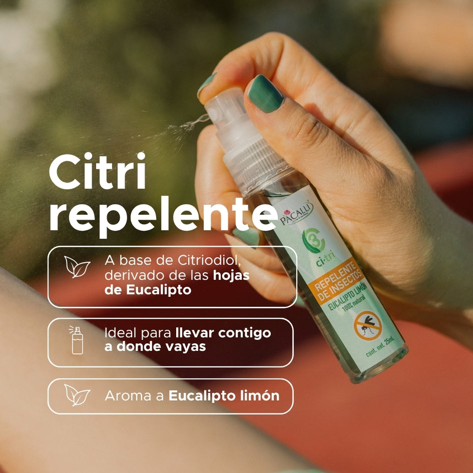 Ci-Tri Repelente de Insectos PACALLI · Con Citriodiol· 25 ml