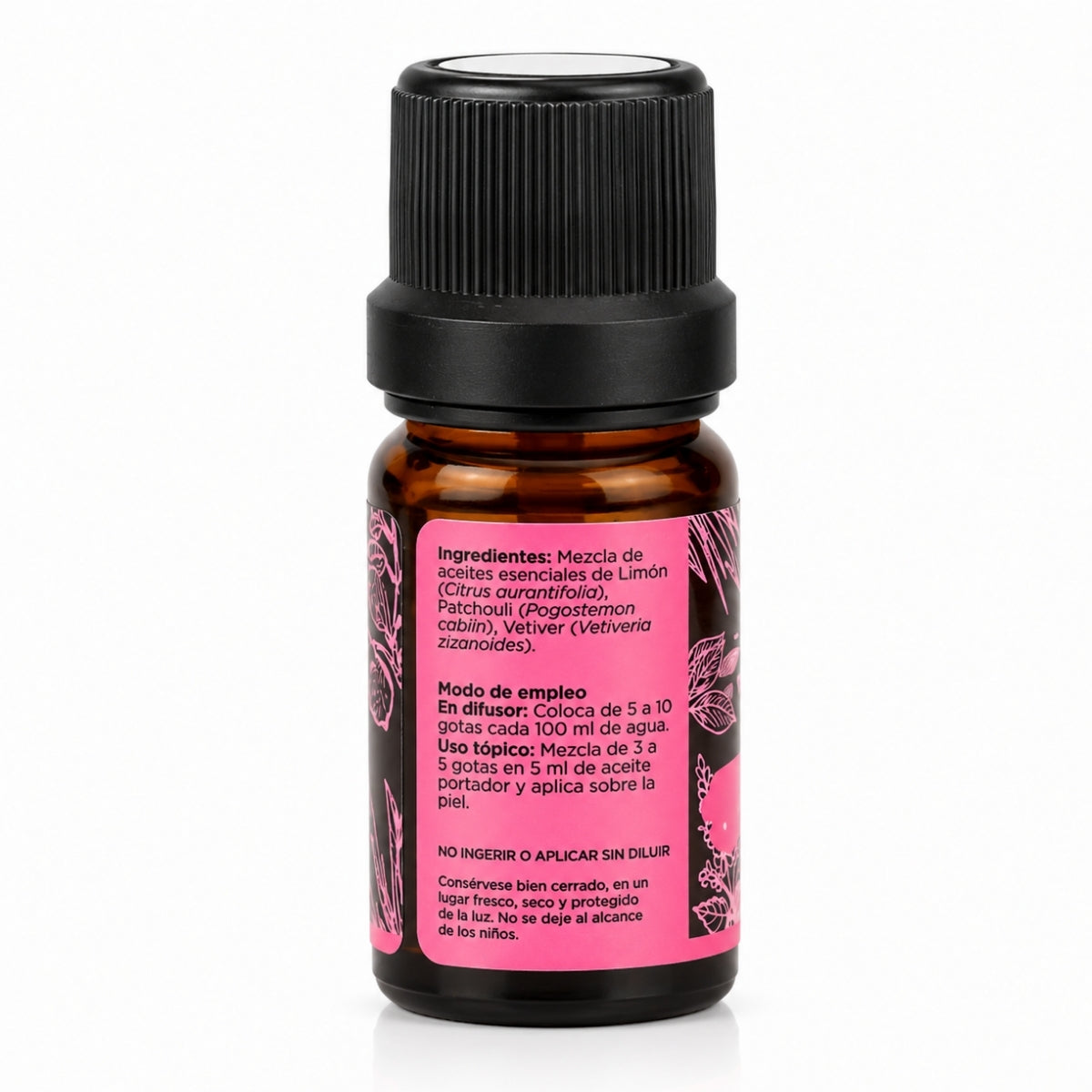 Claridad Mezcla Pura · Limón, Patchouli y Vetiver · 10 ml