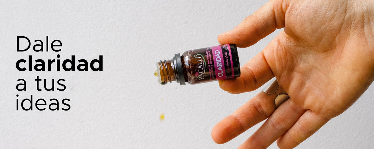 Claridad Mezcla Pura PACALLI · Limón, Patchouli y Vetiver · 10 ml