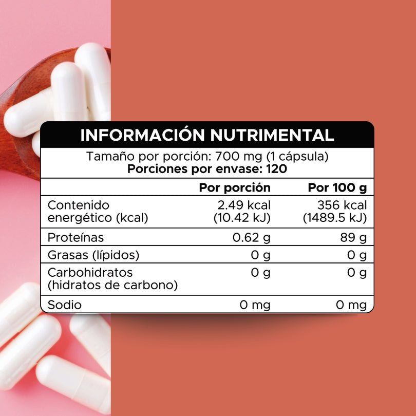 Colágeno hidrolizado · 120 caps