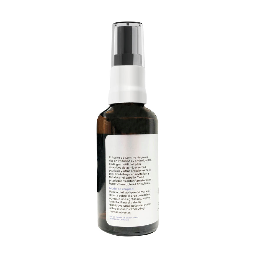 Aceite de Comino Negro PACALLI · Prensado en Frío y Cuidado Natural · 50 ml