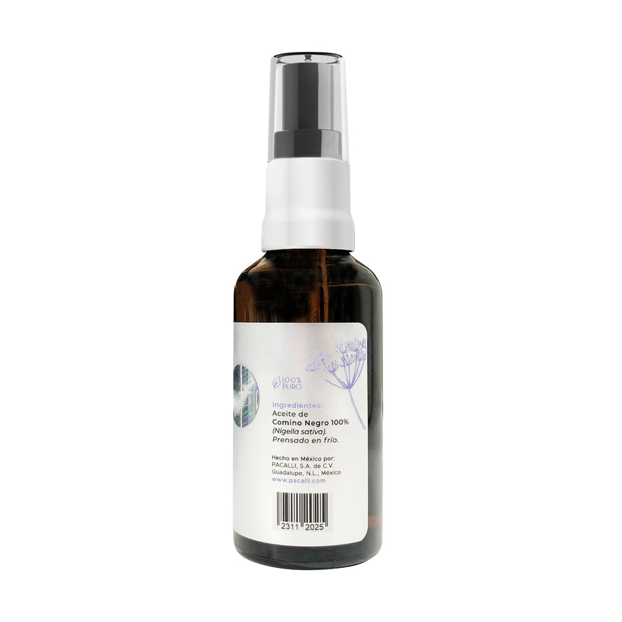Aceite de Comino Negro PACALLI · Prensado en Frío y Cuidado Natural · 50 ml