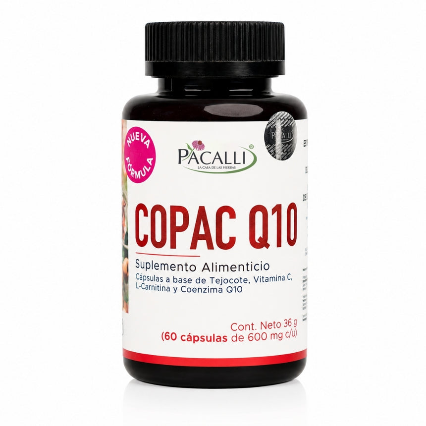 Copac Q10 | Tejocote, Coenzima Q10 y L-Carnitina | 600 mg · 60 caps