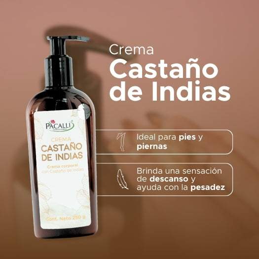 Crema de Castaño de Indias PACALLI · Cuidado para Piernas y Pies · 250 g