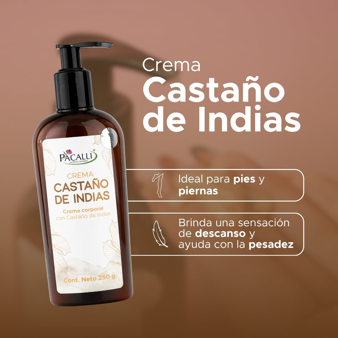Crema de Castaño de Indias PACALLI · Cuidado para Piernas y Pies · 250 g