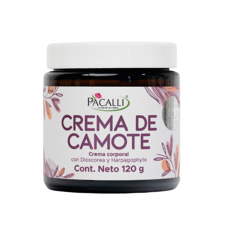 Crema de Camote PACALLI · Crema Muscular con Dioscorea y Harpagophyto · 120 g
