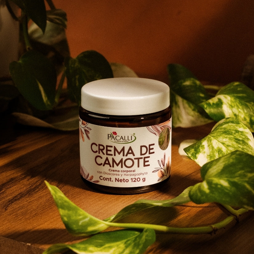 Crema de Camote PACALLI · Crema Muscular con Dioscorea y Harpagophyto · 120 g