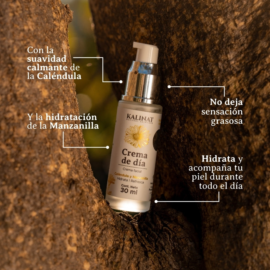 Crema de día Kalinat con Caléndula y Manzanilla · 30 ml