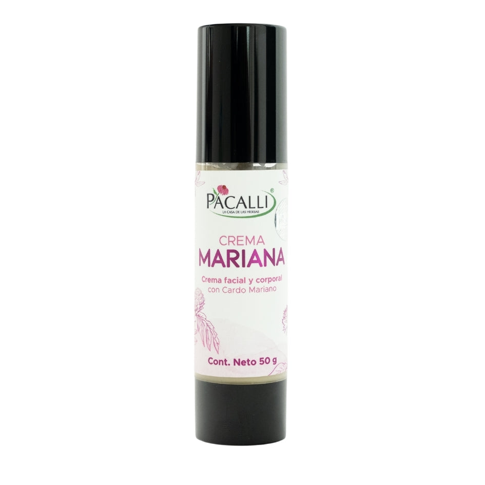 Crema Mariana PACALLI · Crema Facial y Corporal Con Cardo Mariano · 50 g