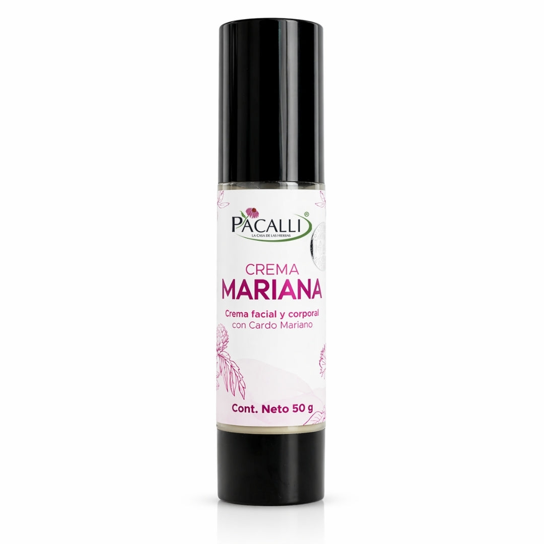 Crema Mariana PACALLI · Crema Facial y Corporal Con Cardo Mariano · 50 g