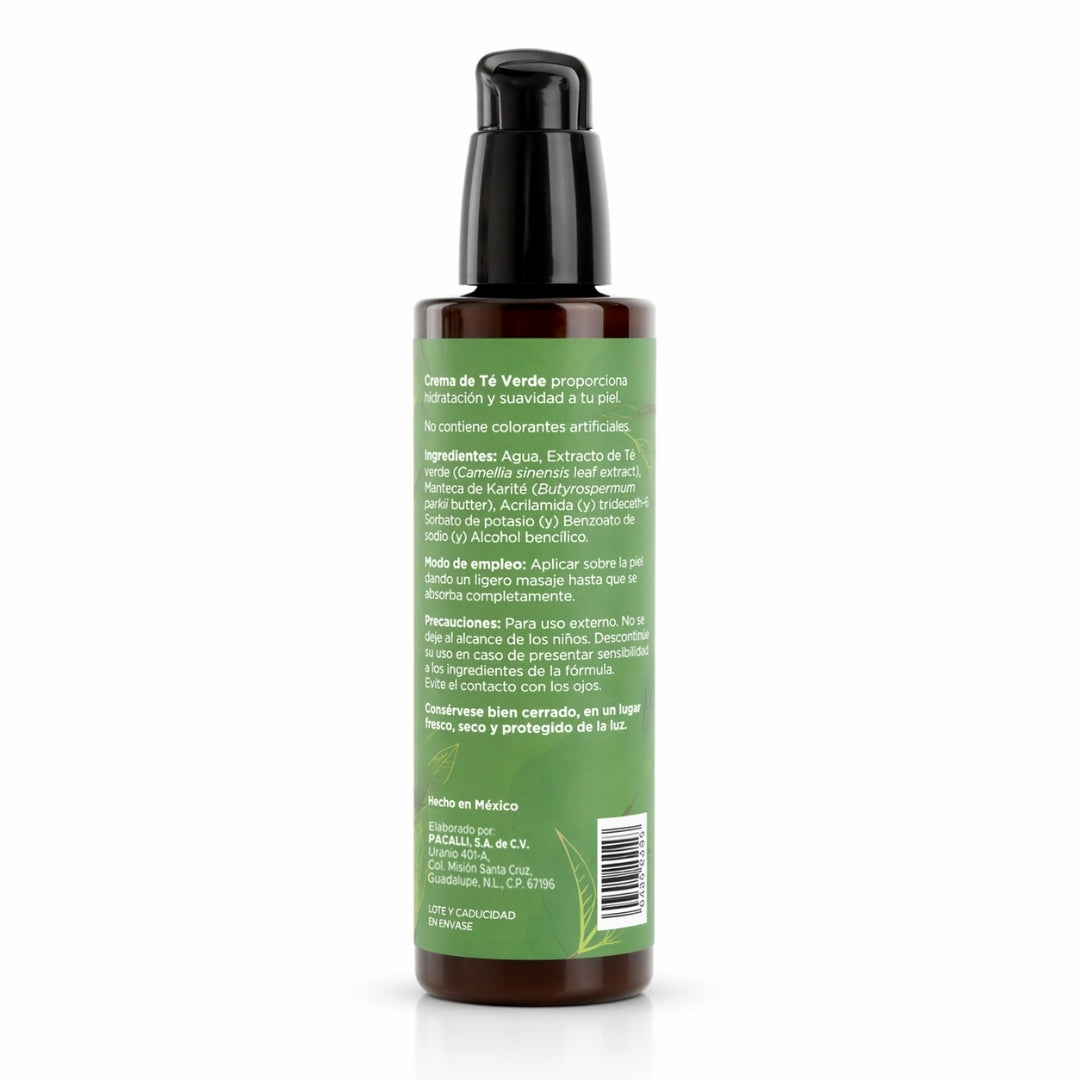 Crema de Té Verde PACALLI · Crema Facial y Corporal Con Manteca de Karite y Extracto de Té verde · 130 g