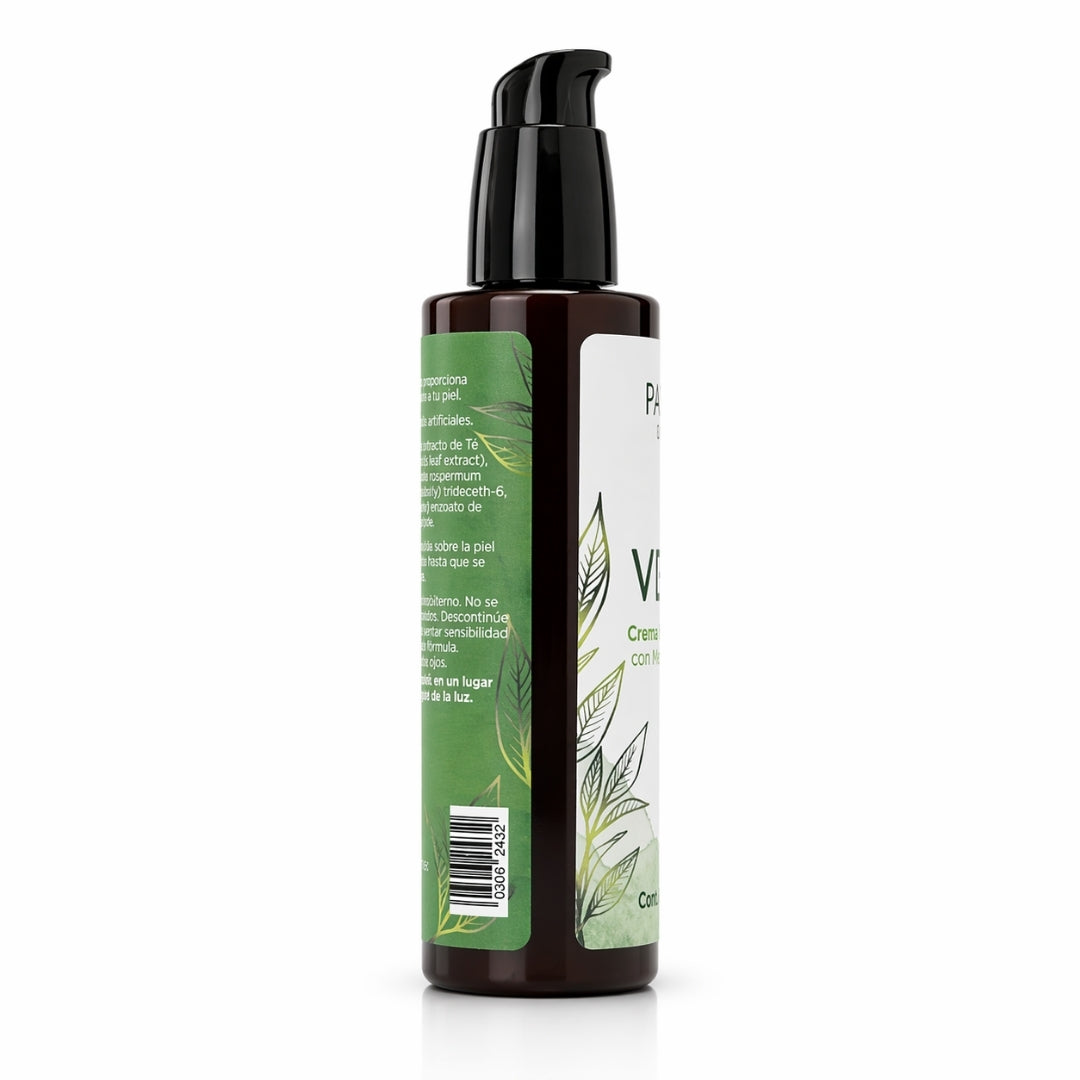 Crema de Té Verde PACALLI · Crema Facial y Corporal Con Manteca de Karite y Extracto de Té verde · 130 g