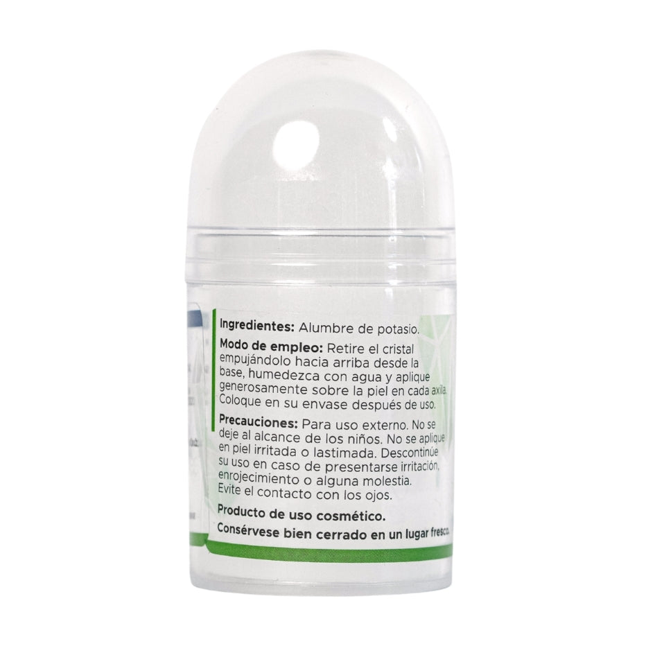 Desodorante de Cristal Push On PACALLI · Piedra de Alumbre de Potasio · 100 g