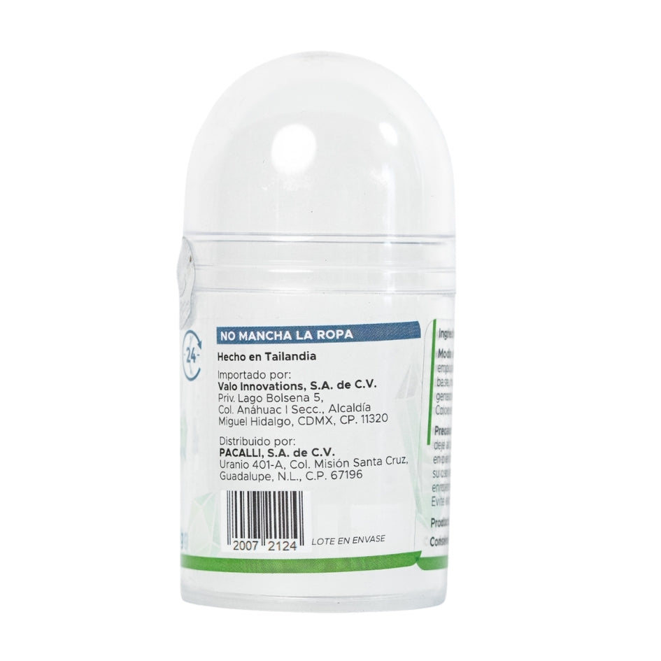 Desodorante de Cristal Push On PACALLI · Piedra de Alumbre de Potasio · 100 g