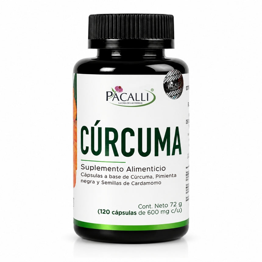 Cúrcuma con Pimienta Negra y Cardamomo | 600 mg · 120 caps