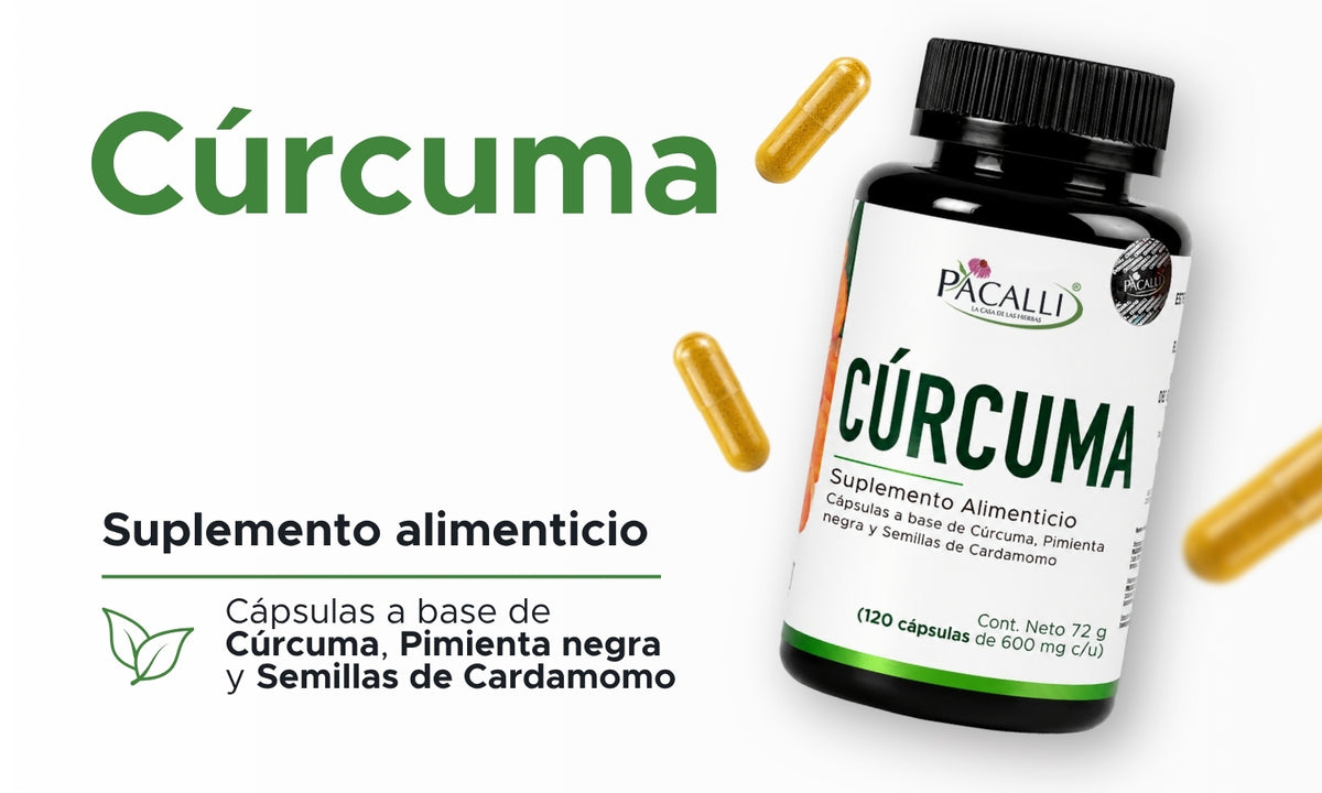 Cúrcuma con Pimienta Negra y Cardamomo | 600 mg · 120 caps