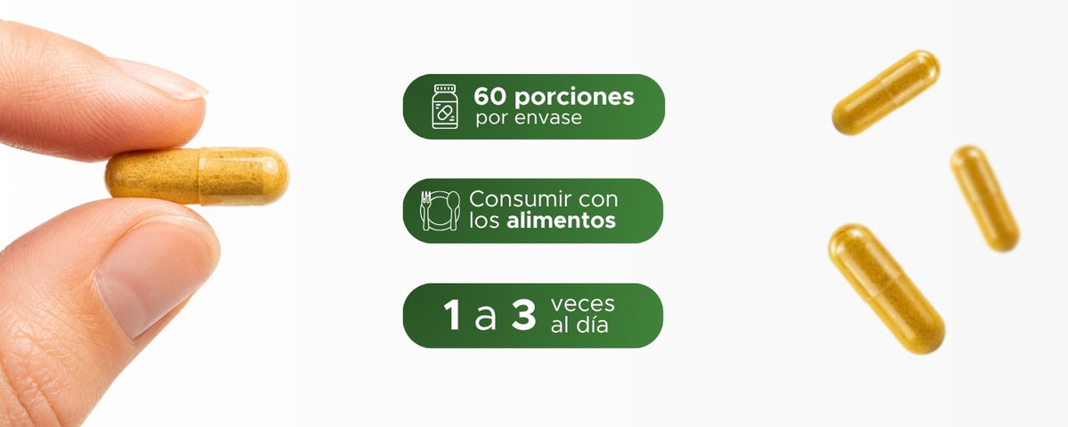 Cúrcuma con Pimienta Negra y Cardamomo | 600 mg · 120 caps