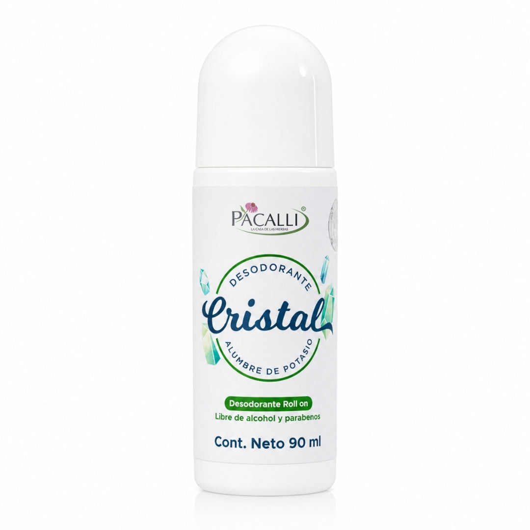 Desodorante de Cristal Roll On · Alumbre de Potasio · 90 ml