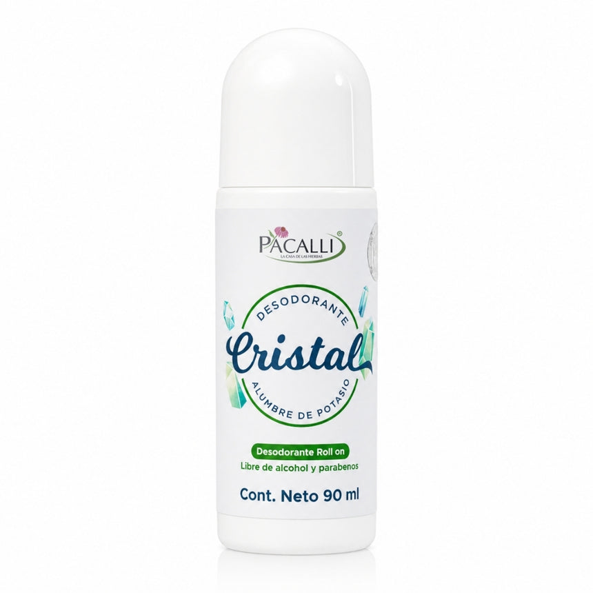 Desodorante de Cristal Roll On · Alumbre de Potasio · 90 ml
