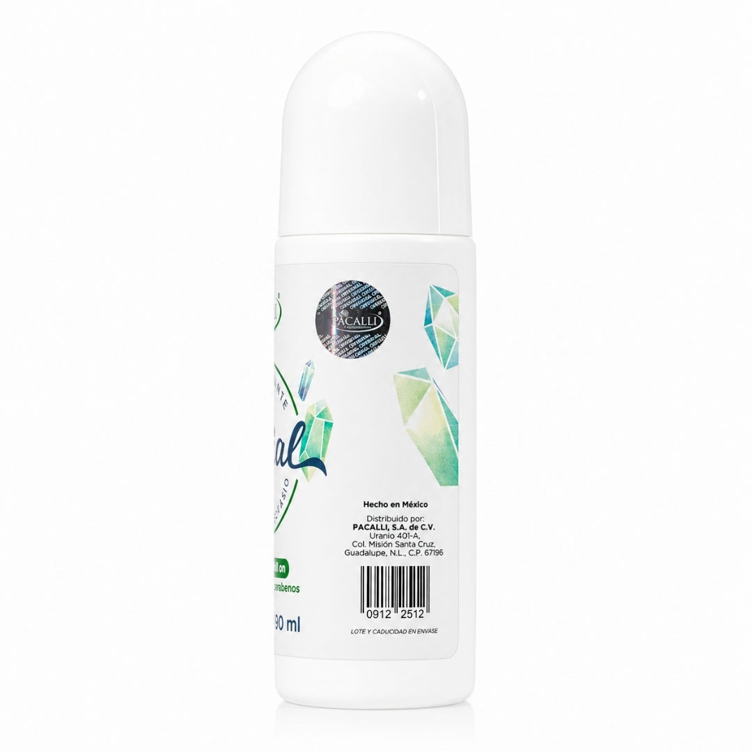 Desodorante de Cristal Roll On · Alumbre de Potasio · 90 ml