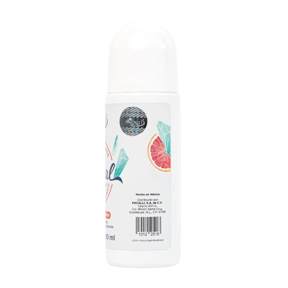 Desodorante de Cristal Teen Citrus Roll On PACALLI · Alumbre de Potasio · 90 ml