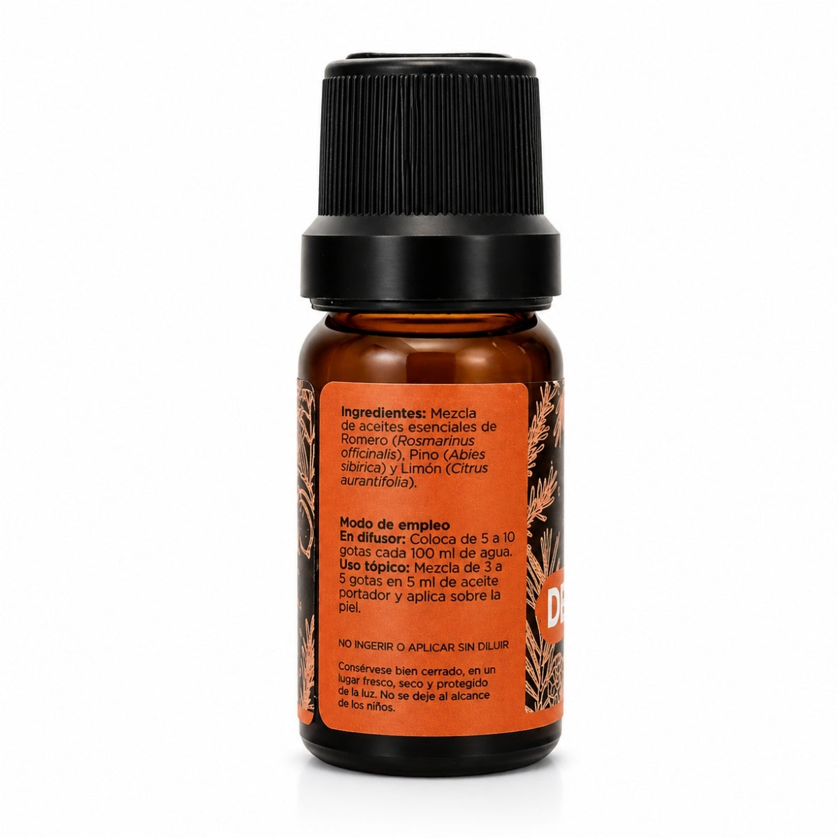 Determinación Mezcla Pura · Romero, Pino y Limón · 10 ml