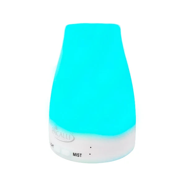 Difusor de Aceites Esenciales PACALLI · Portátil con Luz LED Regulable · 100 ml