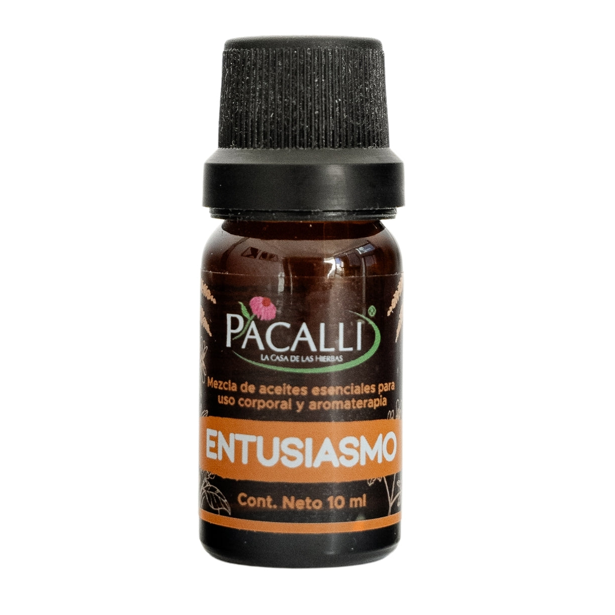 Entusiasmo Mezcla Pura PACALLI · Romero, Bergamota, Lavanda y Geranio · 10 ml