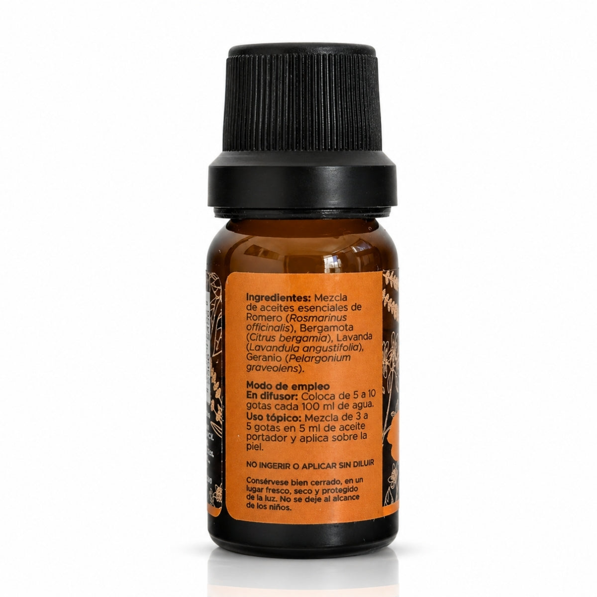 Entusiasmo Mezcla Pura · Romero, Bergamota, Lavanda y Geranio · 10 ml