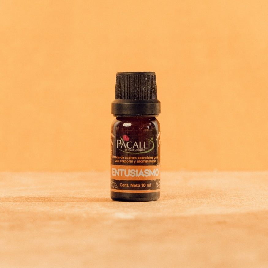 Entusiasmo Mezcla Pura PACALLI · Romero, Bergamota, Lavanda y Geranio · 10 ml