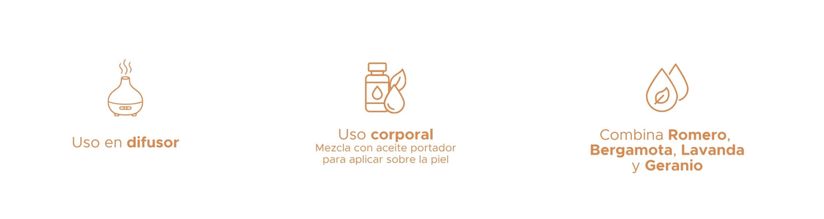 Entusiasmo Mezcla Pura PACALLI · Romero, Bergamota, Lavanda y Geranio · 10 ml