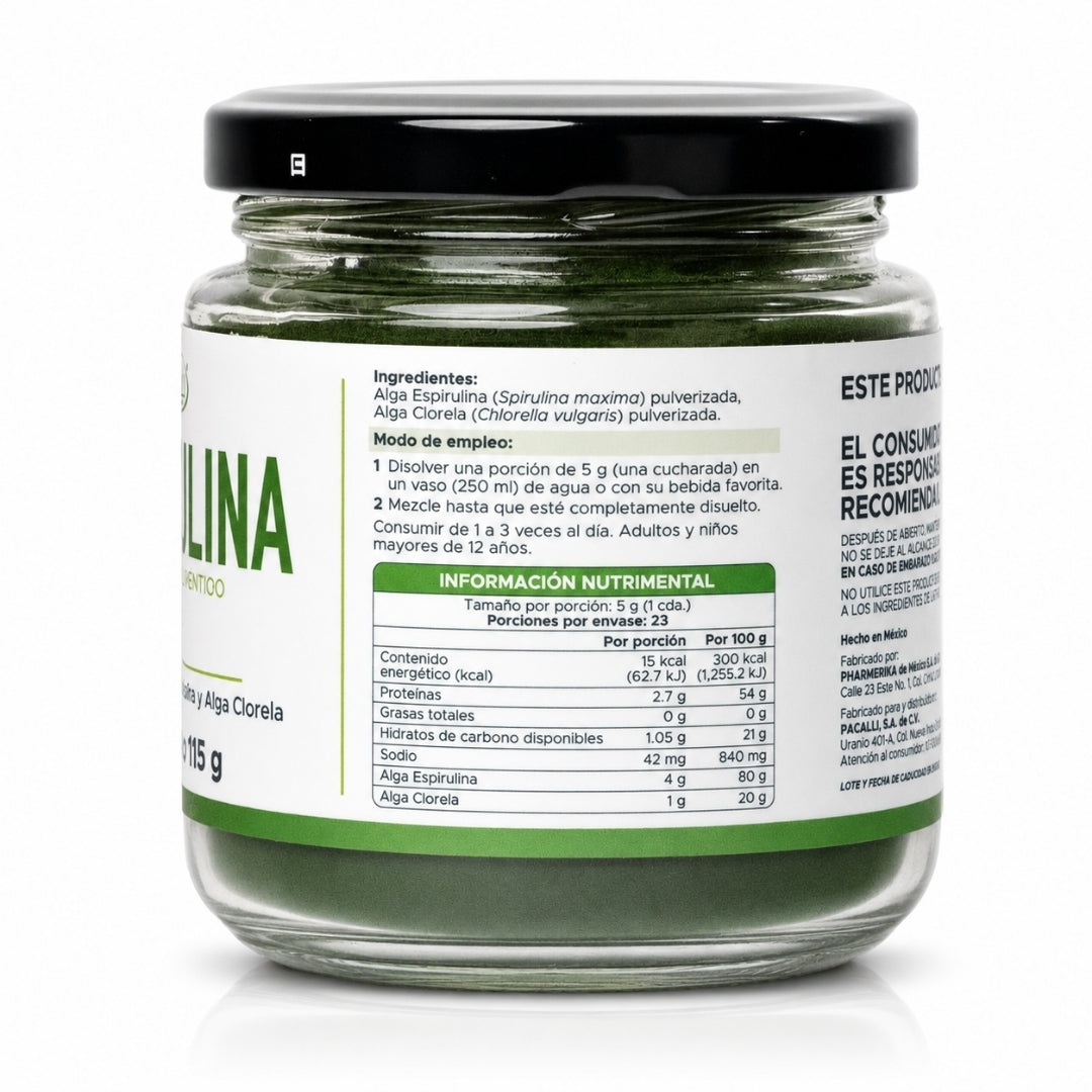 Espirulina (Alga Espirulina + Clorela) · 115 g
