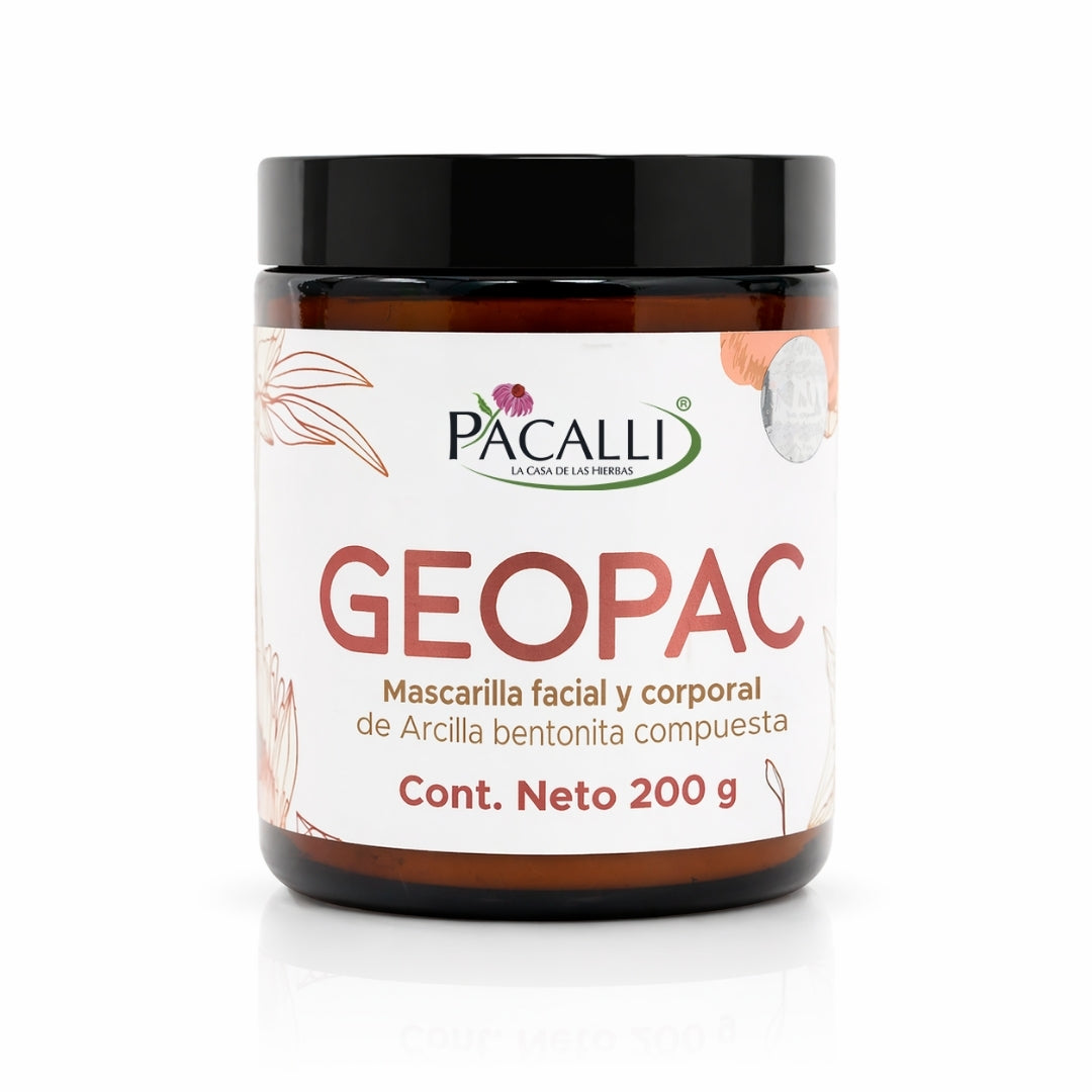 GEOPAC PACALLI · Mascarilla Facial y Corporal de Arcilla Bentonita Compuesta · 200 g