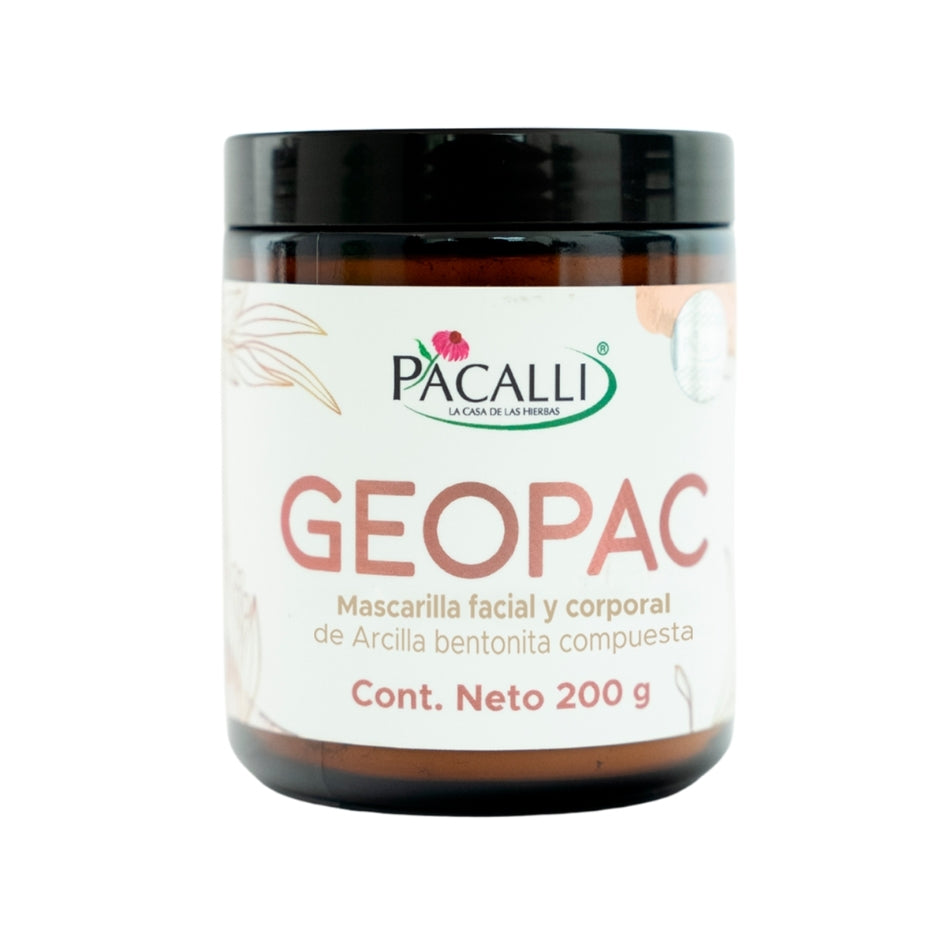 GEOPAC PACALLI · Mascarilla Facial y Corporal de Arcilla Bentonita Compuesta · 200 g