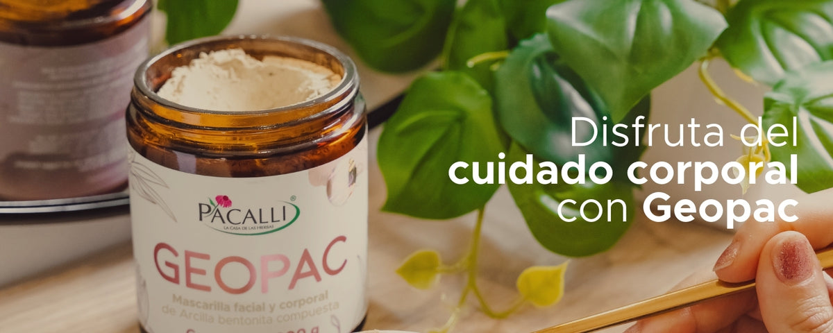 GEOPAC PACALLI · Mascarilla Facial y Corporal de Arcilla Bentonita Compuesta · 200 g