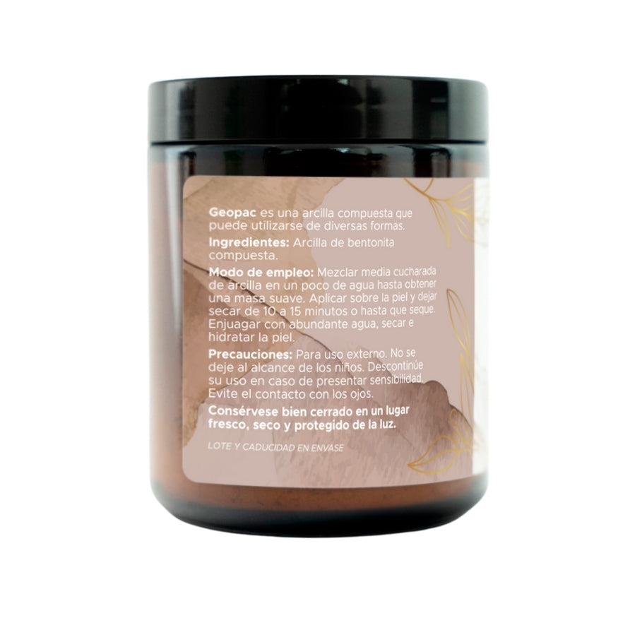 GEOPAC PACALLI · Mascarilla Facial y Corporal de Arcilla Bentonita Compuesta · 200 g