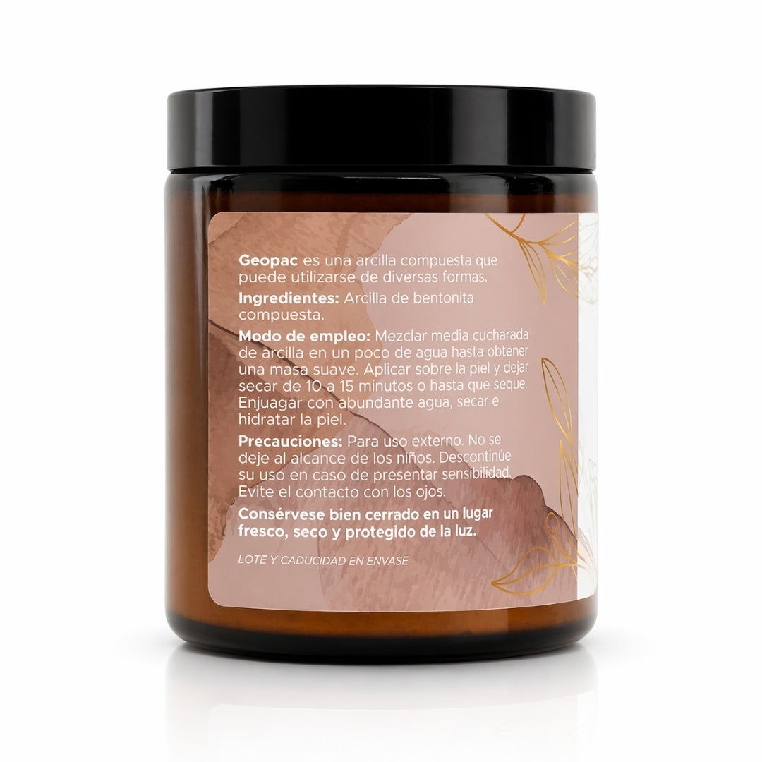 GEOPAC PACALLI · Mascarilla Facial y Corporal de Arcilla Bentonita Compuesta · 200 g