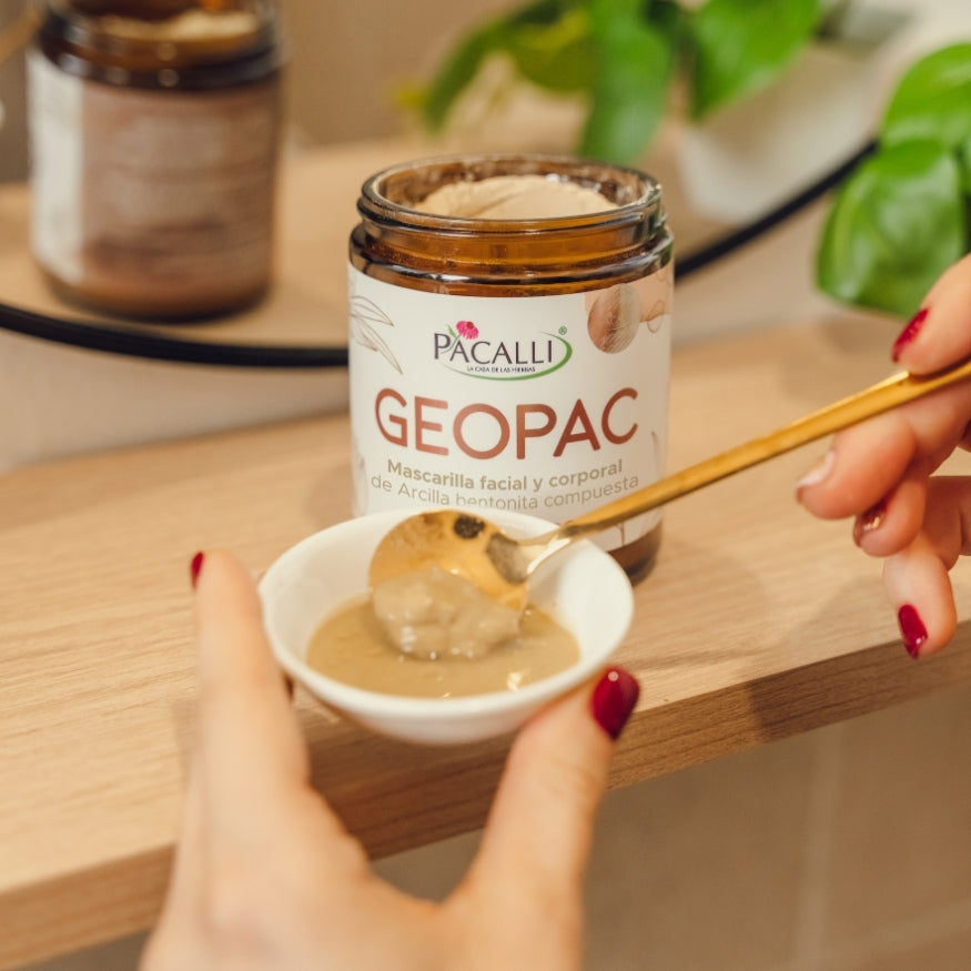 GEOPAC PACALLI · Mascarilla Facial y Corporal de Arcilla Bentonita Compuesta · 200 g