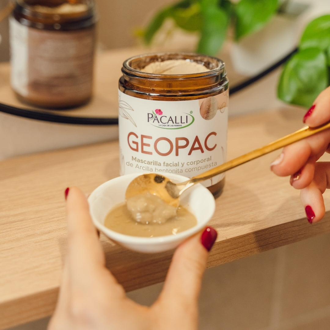 GEOPAC PACALLI · Mascarilla Facial y Corporal de Arcilla Bentonita Compuesta · 200 g