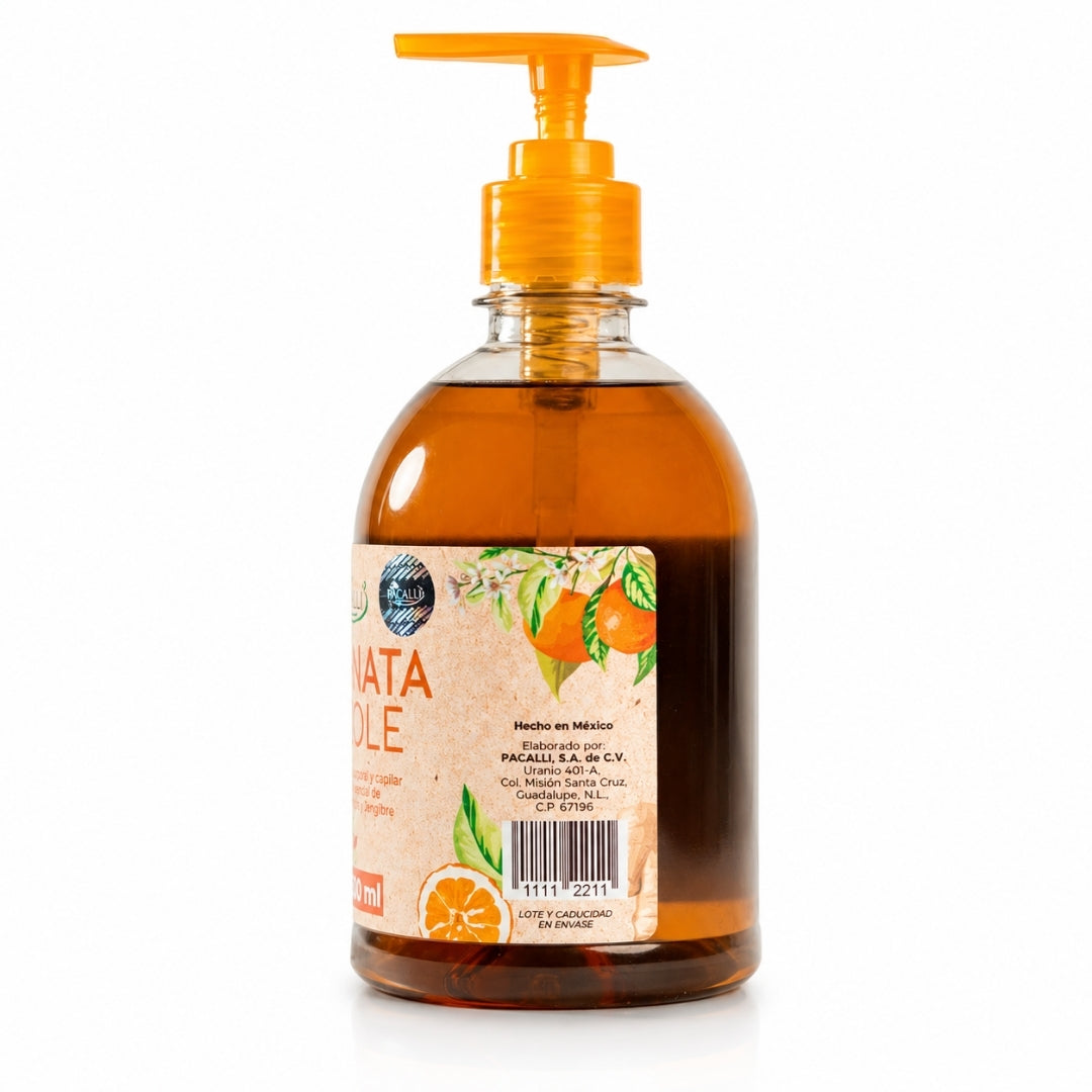 Jabón Liquido Giornata di Sole · Con Extracto de Romero y Aceite Esencial de Naranja · 500 ml