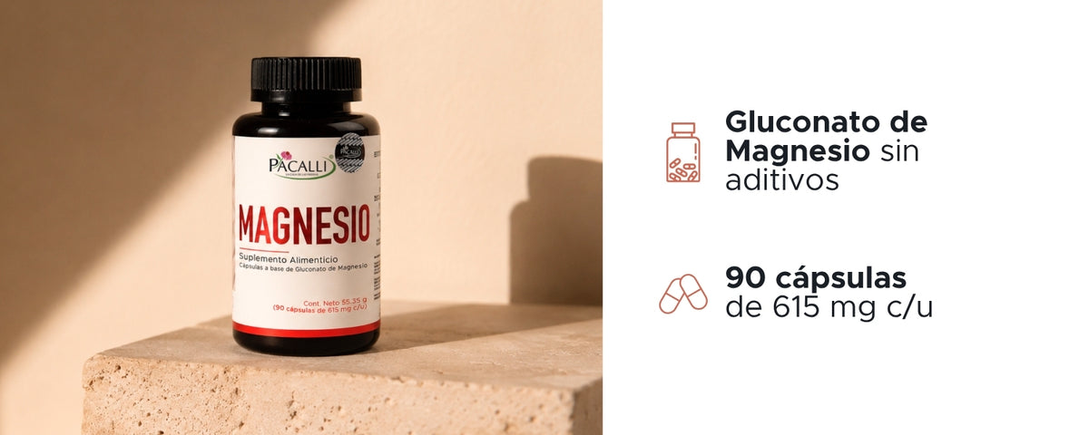 Gluconato de magnesio · 90 caps