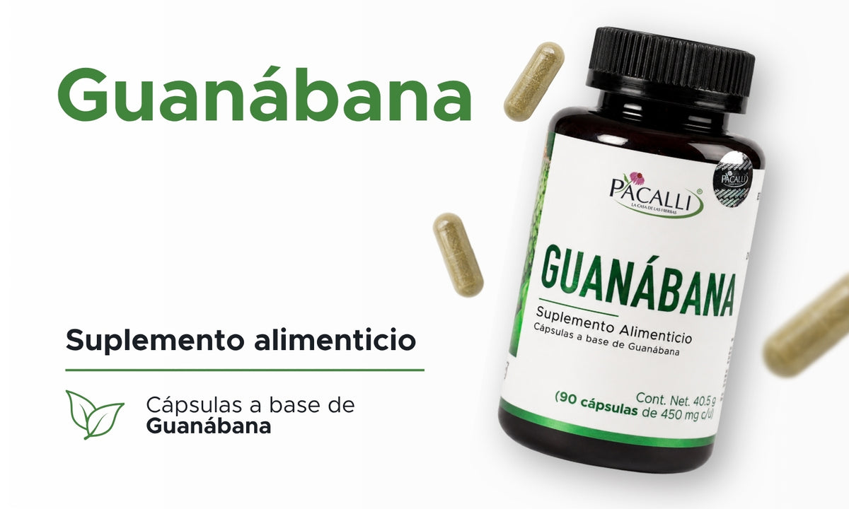 Guanábana | Hoja en polvo | 450 mg · 90 Caps